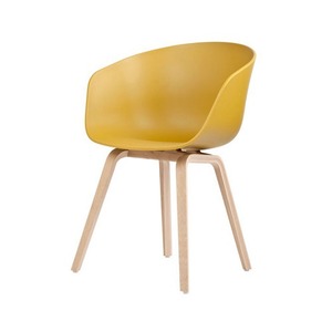 About A Chair AAC22 Mustard Lacquered Oak Legs