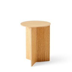 Slit Table Wood Round High 슬릿 테이블 우드 라운드 하이 오크