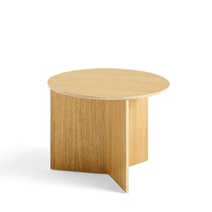 Slit Table Wood Round 슬릿 테이블 우드 라운드 오크