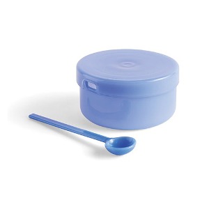 Borosilicate Cuisine Bowl &amp; Spoon Set 보로실리케이트 퀴진 보울 앤 스푼 세트 제이드 라이트 블루