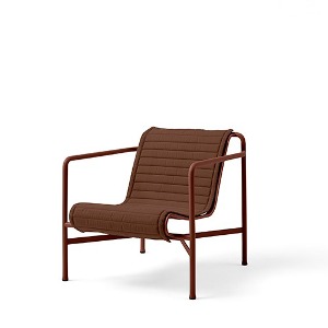 Palissade Quilted Seat Cushion for Lounge Chair Low 팔리사드 라운지 체어 로우 퀼티드 쿠션 아이언 레드